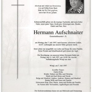 Aufschnaiter Hermann G